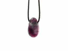 Fluorite (Multicolor) Drop Bead Pendant