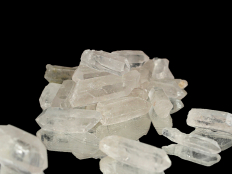 Medium Quartz Crystals, A-B Grade, 1.5-3 In - 1 lb