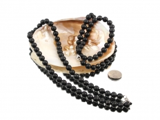 Shungite Bead Necklace - 1 pc