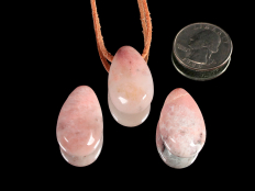 pink Petalite Drop Bead Pendant